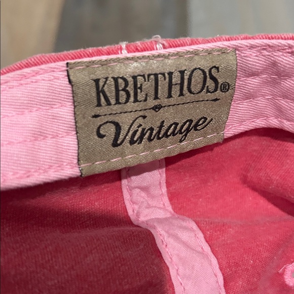 KBETHOS Vintage “BOAT HAIR Don’t care” Pink Distressed Cap Gift Casual - Picture 3 of 8